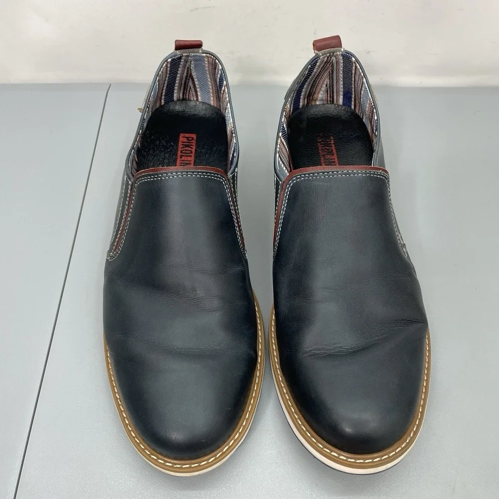 Pikolinos Berna Venetian Loafers Casual Comfort Calfskin Leather Blue Mens 12